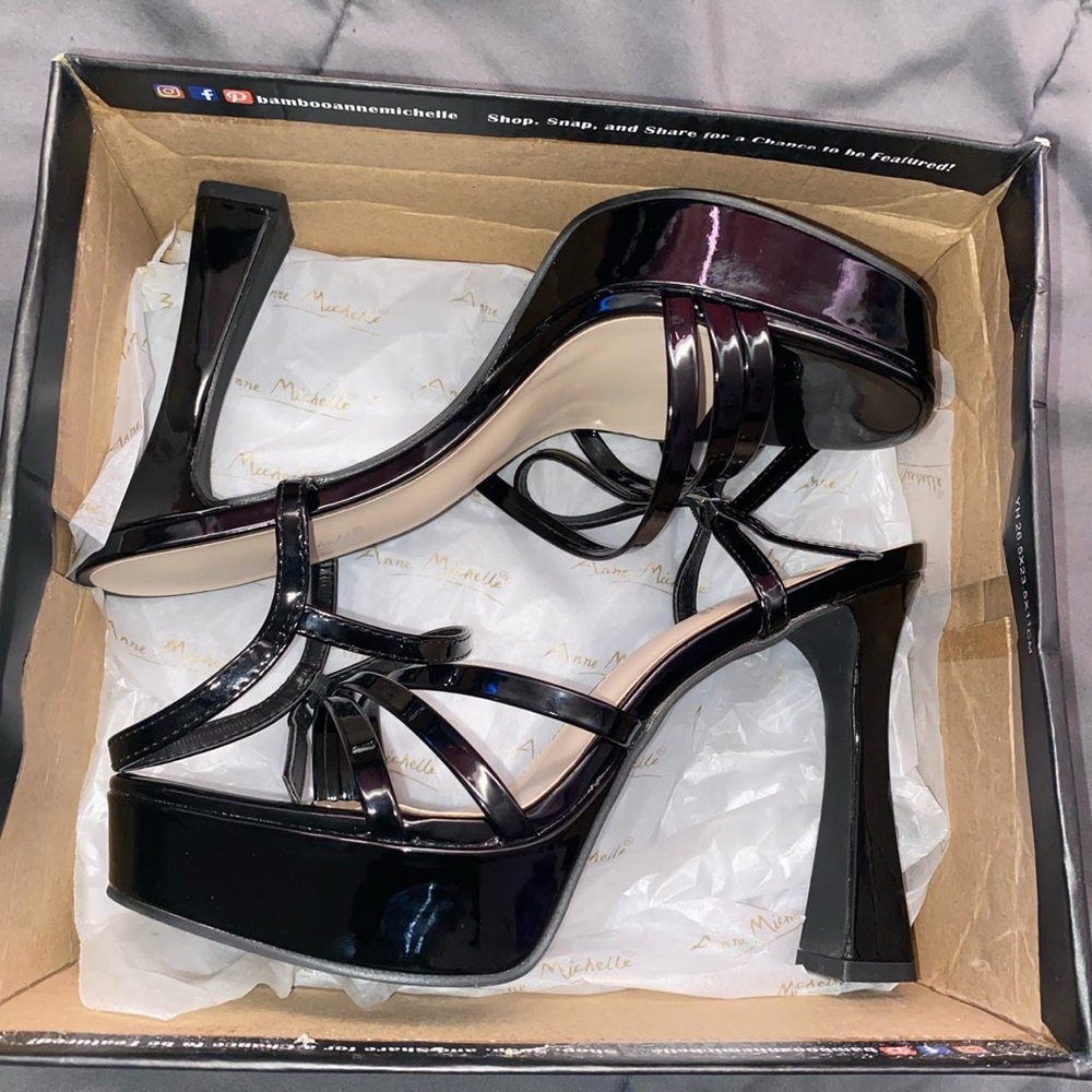 I got these 2 weeks ago from fashion nova around 50$. size 8.5 women (Never worn